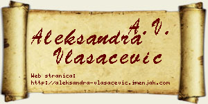 Aleksandra Vlasačević vizit kartica